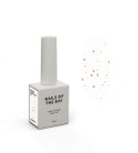 NAILSOFTHENIGHT Bronze Snow 03 - sticky-free top coat with irregular copper particles, 10 ml