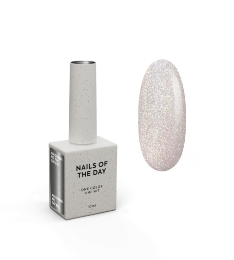 NAILSOFTHENIGHT Holographic Top Cat eye - holograficzny top z efektem 'kocie oko' bez lepkiej warstwy, 10 ml