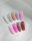 NAILSOFTHEDAY Bottle gel 40 - fioletowy żel do wzmocnienia z efektem "flash", 10 ml
