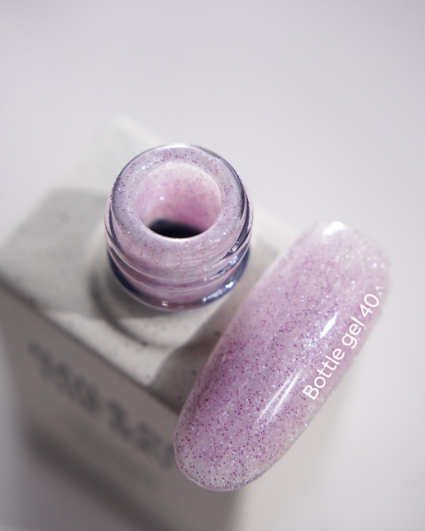 NAILSOFTHEDAY Bottle gel 40 - fioletowy żel do wzmocnienia z efektem "flash", 10 ml