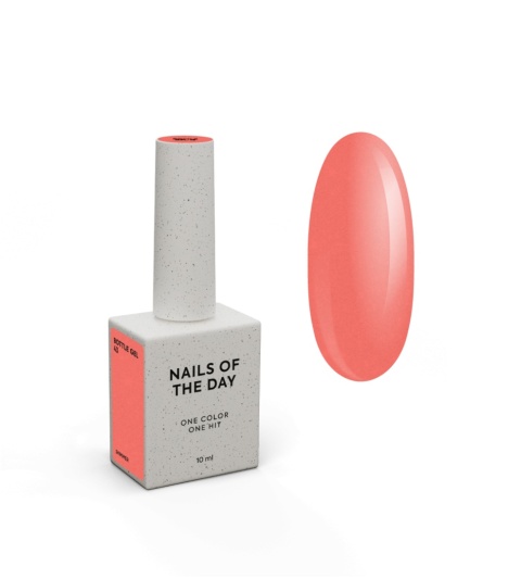 NAILSOFTHEDAY Bottle gel 43 - czerwony ze srebrną drobinką żel do wzmocnienia, 10 ml