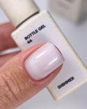 NAILSOFTHEDAY Bottle gel 44 - biały ze srebrną drobinką żel do wzmocnienia paznokci, 10 ml