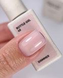 NAILSOFTHEDAY Bottle gel 45 - beżowy ze srebrną drobinką żel do wzmocnienia paznokci, 10 ml