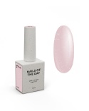 NAILSOFTHEDAY Bottle gel 46 - jasnoróżowy ze srebrną drobinką żel do wzmocnienia paznokci, 10 ml