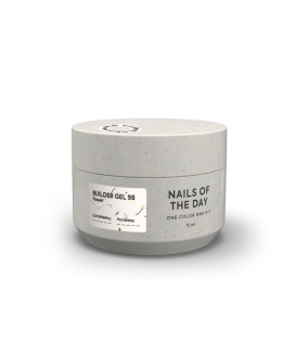 NAILSOFTHEDAY Builder gel 98 - przezroczysty żel budujący z kwiatami, 15 ml