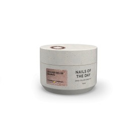 NAILSOFTHEDAY Builder gel 86 - ciepły nudowy żel budujący z opalowym polyskiem oraz drobinką odblaskową, 15 ml