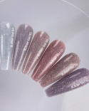 NAILSOFTHEDAY Builder gel 86 - ciepły nudowy żel budujący z opalowym polyskiem oraz drobinką odblaskową, 15 ml