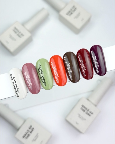 NAILSOFTHEDAY Cabbage 240 Gel Polish - stonowany, pastelowy oliwkowo-pistacjowy lakier hybrydowy, 10 ml