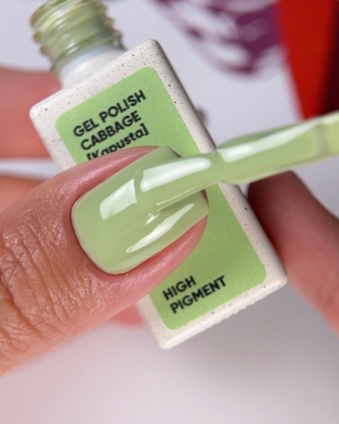 NAILSOFTHEDAY Cabbage 240 Gel Polish - stonowany, pastelowy oliwkowo-pistacjowy lakier hybrydowy, 10 ml