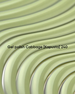 NAILSOFTHEDAY Cabbage 240 Gel Polish - stonowany, pastelowy oliwkowo-pistacjowy lakier hybrydowy, 10 ml