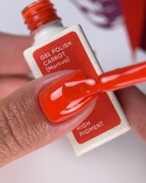 NAILSOFTHEDAY Carrot 219 Gel Polish - nasycony koralowo-pomarańczowy lakier hybrydowy, 10 ml