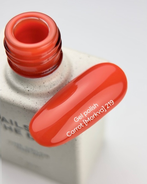 NAILSOFTHEDAY Carrot 219 Gel Polish - nasycony koralowo-pomarańczowy lakier hybrydowy, 10 ml