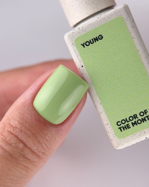 NAILSOFTHEDAY Color of the Month May 2026 Young - seledynowy lakier hybrydowy, 10 ml