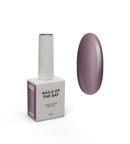 NAILSOFTHEDAY Color top Vitrage 16 - witrażowy przydymiony śliwkowy top hybrydowy bez lepkiej warstwy, 10 ml