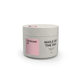 NAILSOFTHEDAY Cover base 03 - półprzezroczysta delikatno-brzoskwiniowa baza hybrydowa, 30 ml