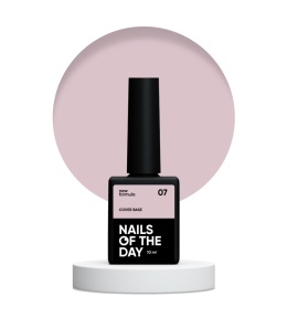 NAILSOFTHEDAY Cover base 07 - półprzezroczysta baza w odzieniu kawy latte, 10 ml