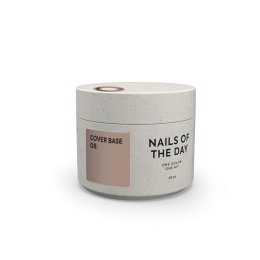 NAILSOFTHEDAY Cover base 08 - półprzezroczysta baza w odzieniu kawy kappucino, 30 ml