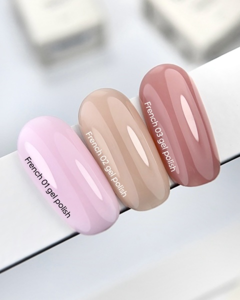 NAILSOFTHEDAY French Gel Polish 02 - beżowy lakier hybrydowy, 10 ml