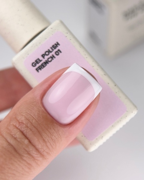 NAILSOFTHEDAY French Gel Polish 01 - mlecznoróżowy lakier hybrydowy, 10 ml