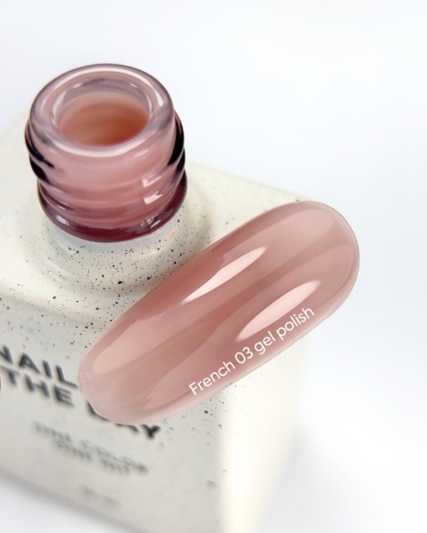 NAILSOFTHEDAY French Gel Polish 03 - ciepły beżowy lakier hybrydowy, 10 ml