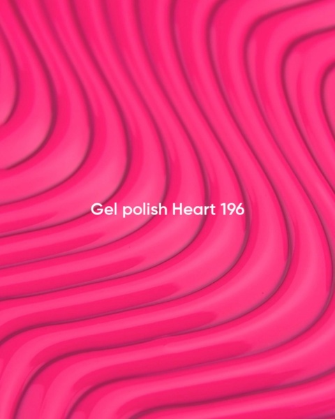 NAILSOFTHEDAY Heart Gel Polish 196 - neonowy różowy lakier hybrydowy, 10 ml