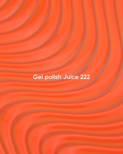 NAILSOFTHEDAY Juice Gel Polish 222 - neonowy pomarańczowy lakier hybrydowy, 10 ml