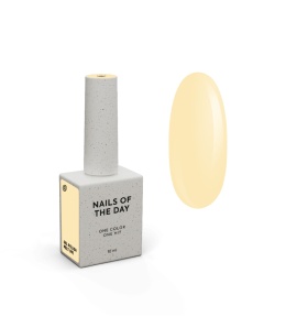 NAILSOFTHEDAY Melt 091 Gel Polish - delikatny, pastelowy jasnożółty lakier hybrydowy, 10 ml