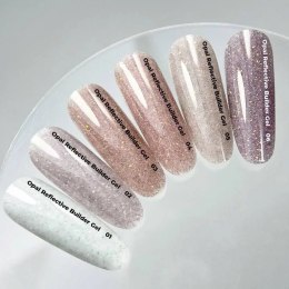 NAILSOFTHEDAY Opal reflective Builder gel 02 - różowo-mleczny żel budujący z opalowym polyskiem oraz drobinką odblaskową, 15 g