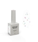 NAILSOFTHEDAY Party top 04 - pzezroczysty top z holograficznymi gwiazdkami, bez lepkiej warstwy, 10 ml