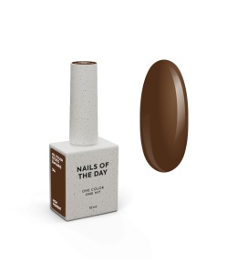 NAILSOFTHEDAY Potato 044 Gel Polish - głęboki, chłodny brązowy lakier hybrydowy, 10 ml