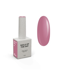 NAILSOFTHEDAY Rib 063 Gel Polish - elegancki, przygaszony różowy lakier hybrydowy, 10 ml