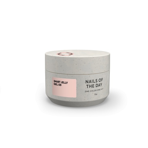 NAILSOFTHEDAY Smart Jelly gel 09 - mleczno-beżowy budujący żel-galaretka, 15 ml