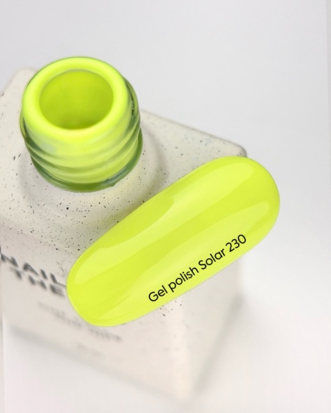 NAILSOFTHEDAY Solar Gel Polish 230 - neonowy żółty lakier hybrydowy, 10 ml