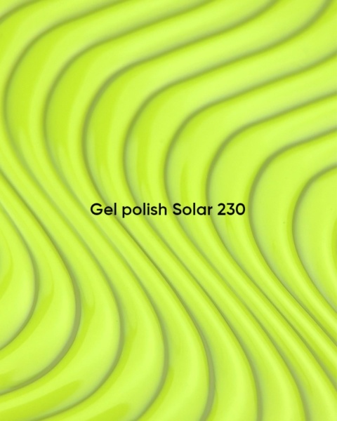NAILSOFTHEDAY Solar Gel Polish 230 - neonowy żółty lakier hybrydowy, 10 ml