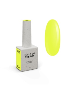 NAILSOFTHEDAY Solar Gel Polish 230 - neonowy żółty lakier hybrydowy, 10 ml