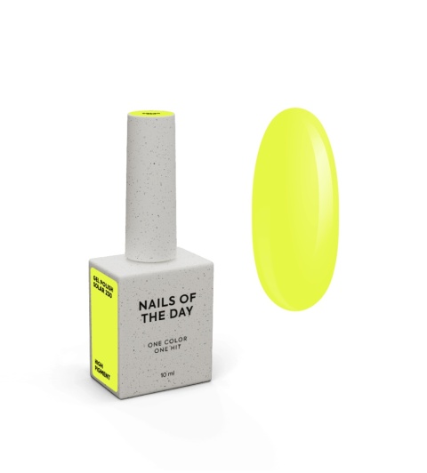 NAILSOFTHEDAY Solar Gel Polish 230 - neonowy żółty lakier hybrydowy, 10 ml