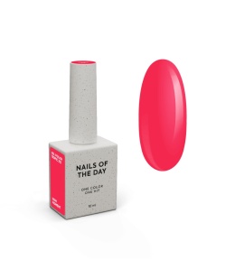 NAILSOFTHEDAY Tropic Gel Polish 212 - neonowy koralowo-czerwony lakier hybrydowy, 10 ml